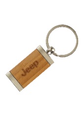 Брелок "Jeep" с деревянной вставкой